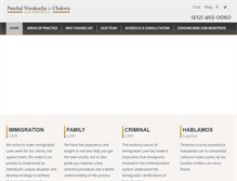 Tablet Screenshot of paschal-law.com